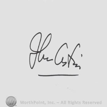 Signature: John Astin.