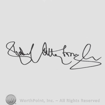 Signature: Richard Attenborough.