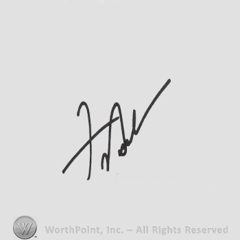 Signature: Frankie Avalon.