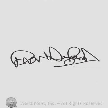 Signature: Dan Aykroyd.