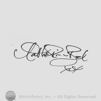 Signature: Catherine Bach.