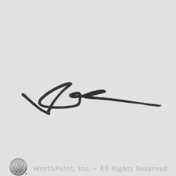 Signature: Kevin Bacon.