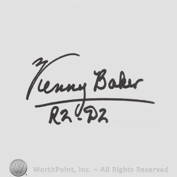 Signature: Kenny Baker.