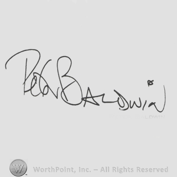 Signature: Peter Baldwin.