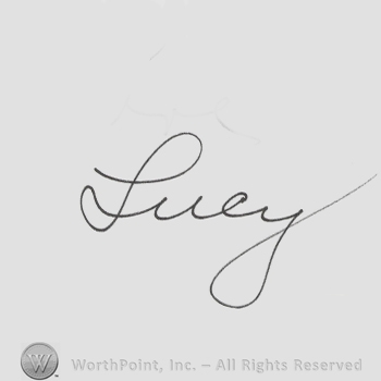 Signature: Lucille Ball.