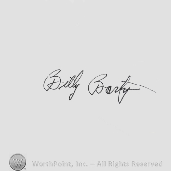 Signature: Billy Barty.
