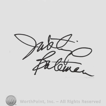 Signature: Justine Bateman.