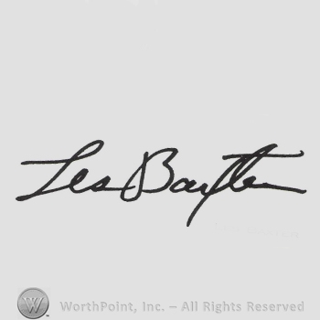 Signature: Les Baxter.