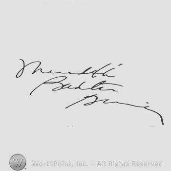 Signature: Meredith Baxter - Birney.