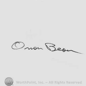 Signature: Orson Bean.