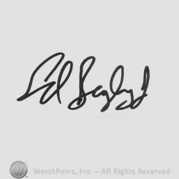Signature: Ed Begley Jr.