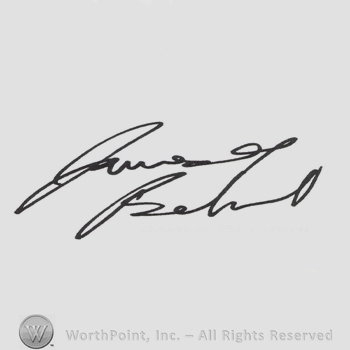 Signature: James Adam Belushi.