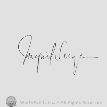 Signature: Ingrid Bergman.