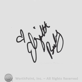 Signature: Elizabeth Berkley.