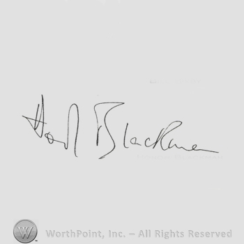 Signature: Honor Blackman.