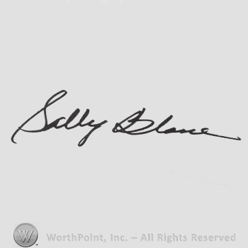 Signature: Sally Blane.