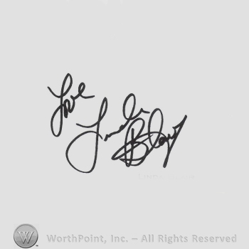 Signature: Linda Blair.