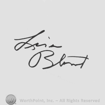Signature: Lisa Blount.