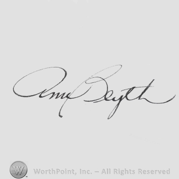 Signature: Ann Blyth.