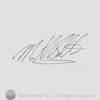Signature: Michael Bolton.
