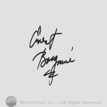 Signature: Ernest Borgnine.