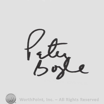 Signature: Peter Boyle.