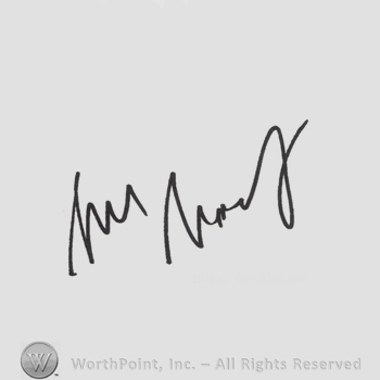 Signature: Bill Bradley.