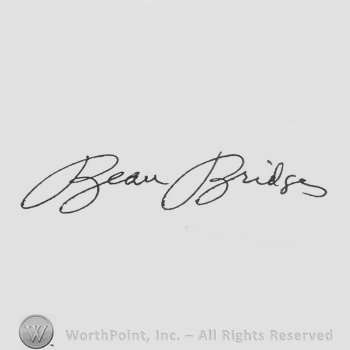 Signature: Beau Bridges.