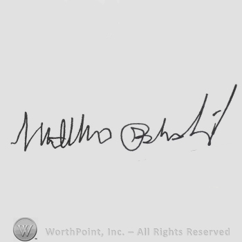 Signature: Matthew Broderick.