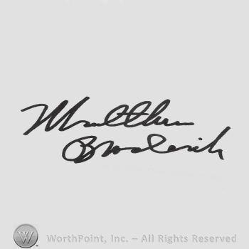 Signature: Matthew Broderick.