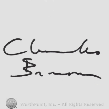 Signature: Charles Bronson.