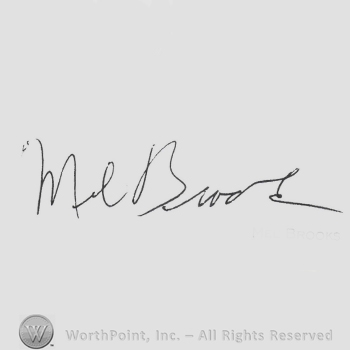 Signature: Mel Brooks.