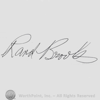 Signature: Rand Brooks.