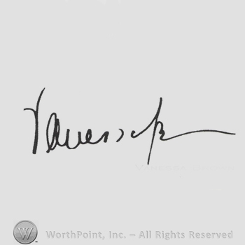 Signature: Vanessa Brown.