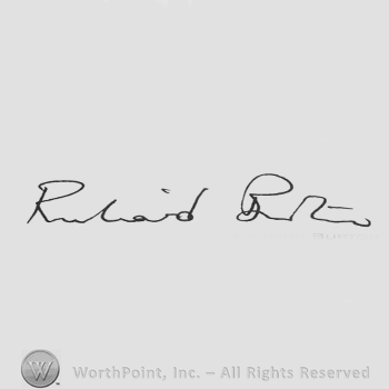 Signature: Richard Burton.