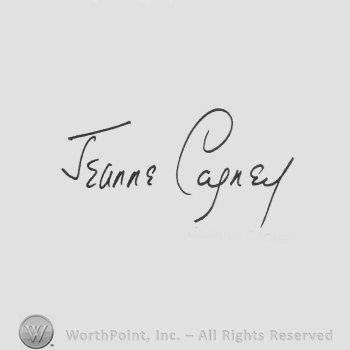 Signature: Jeanne Cagney.