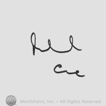 Signature: Michael Caine.