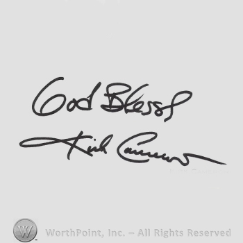 Signature: Kirk Cameron.