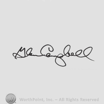 Signature: Glen Campbell.