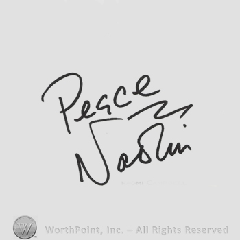 Signature: Naomi Campbell.