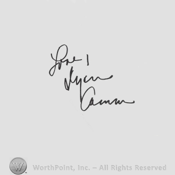 Signature: Dyan Cannon.