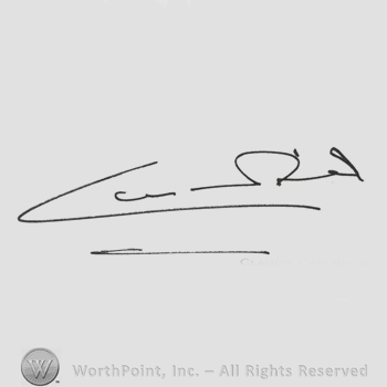 Signature: Claudia Cardinale.