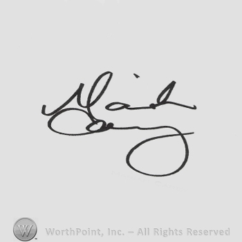 Signature: Mariah Carey.