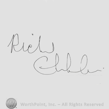Signature: Richard Chamberlain.