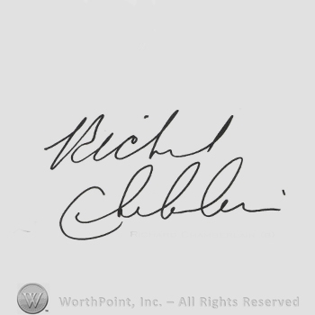 Signature: Richard Chamberlain.