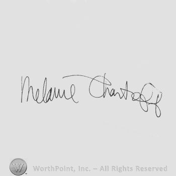 Signature: Melanie Chartoff.