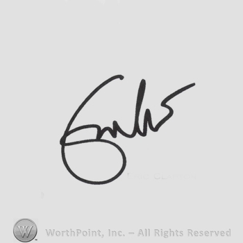 Signature: Eric Clapton.