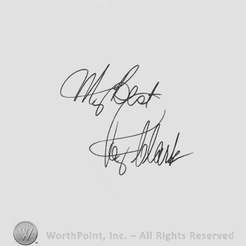 Signature: Roy Clark.