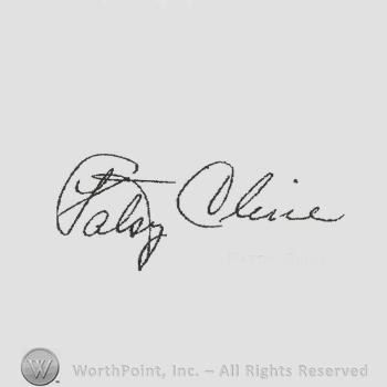 Signature: Patsy Cline.