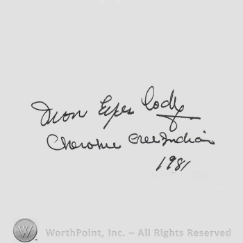 Signature: Iron Eyes Cody.